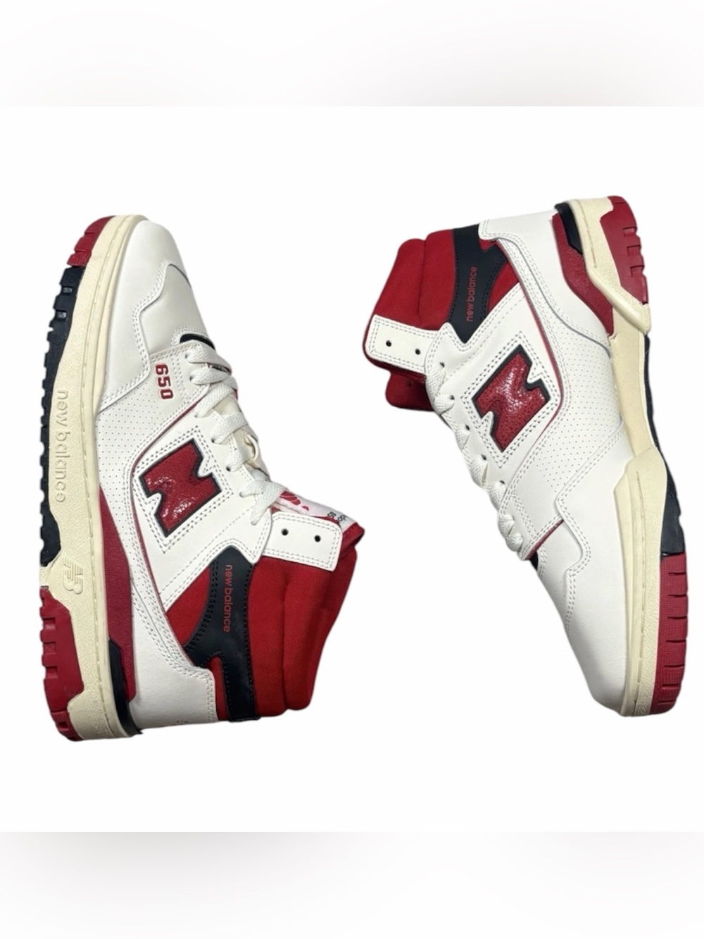 New Balance 650R x Aime Leon Dore White Red BB650RE1 Mens Size 11